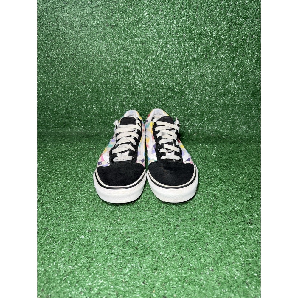 VANS Womens Size 7 Old Skool Checkerboard Multicolor Low Top Shoes Sneakers - Picture 5 of 9
